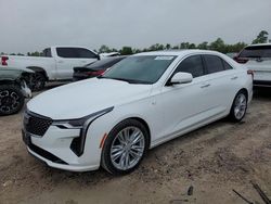 Salvage cars for sale at Houston, TX auction: 2022 Cadillac CT4 Premium Luxury