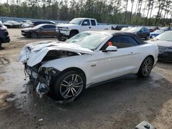 Salvage cars for sale at Harleyville, SC auction: 2017 Ford Mustang GT