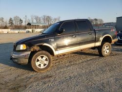 Ford salvage cars for sale: 2002 Ford F150 Supercrew