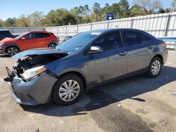 Salvage cars for sale at auction: 2015 Toyota Corolla ECO