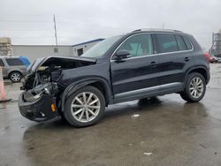 Salvage cars for sale at New Orleans, LA auction: 2017 Volkswagen Tiguan Wolfsburg