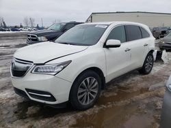 Salvage cars for sale from Copart Rocky View County, AB: 2016 Acura MDX Technology