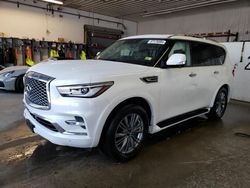 Salvage cars for sale at Candia, NH auction: 2022 Infiniti QX80 Luxe