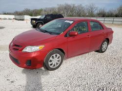 Salvage cars for sale from Copart New Braunfels, TX: 2013 Toyota Corolla Base