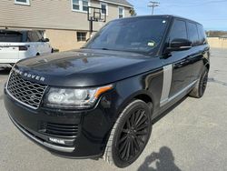 Vehiculos salvage en venta de Copart North Billerica, MA: 2016 Land Rover Range Rover HSE