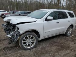Salvage cars for sale from Copart Ontario Auction, ON: 2018 Dodge Durango Citadel