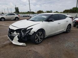 Salvage cars for sale from Copart Miami, FL: 2017 Nissan Maxima 3.5S