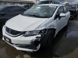 Salvage cars for sale from Copart Martinez, CA: 2015 Honda Civic LX