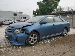 Salvage cars for sale from Copart Opa Locka, FL: 2013 Toyota Corolla Base