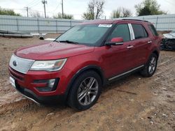 Salvage cars for sale at Oklahoma City, OK auction: 2016 Ford Explorer Limited