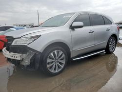 Salvage cars for sale at Grand Prairie, TX auction: 2014 Acura MDX Technology