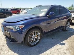 Salvage cars for sale from Copart Houston, TX: 2018 Alfa Romeo Stelvio TI Sport