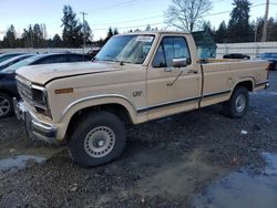 Salvage cars for sale from Copart Graham, WA: 1986 Ford F150