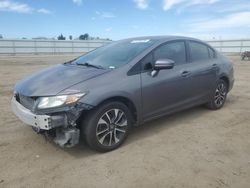 Salvage cars for sale at Bakersfield, CA auction: 2015 Honda Civic EX