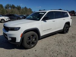 Salvage cars for sale at Mendon, MA auction: 2021 Jeep Grand Cherokee L Laredo