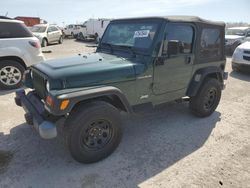 Salvage cars for sale at Indianapolis, IN auction: 2001 Jeep Wrangler / TJ SE