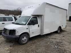 Salvage trucks for sale at West Mifflin, PA auction: 2021 GMC Savana Cutaway G4500