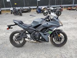 Salvage cars for sale from Copart Waldorf, MD: 2018 Kawasaki EX650 J