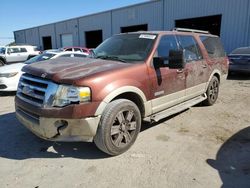 Salvage cars for sale from Copart Jacksonville, FL: 2007 Ford Expedition EL Eddie Bauer