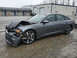 Salvage cars for sale from Copart Arlington, WA: 2021 Audi A6 Prestige