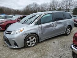 Salvage cars for sale at North Billerica, MA auction: 2020 Toyota Sienna LE