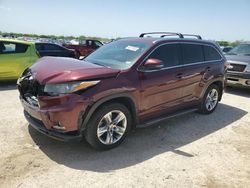 Salvage cars for sale at San Antonio, TX auction: 2015 Toyota Highlander Limited