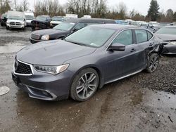 Salvage cars for sale from Copart Portland, OR: 2019 Acura TLX Advance