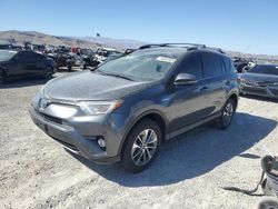 Salvage cars for sale from Copart North Las Vegas, NV: 2018 Toyota Rav4 HV LE