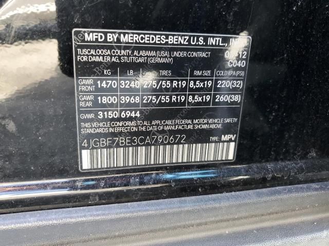 2012 Mercedes-Benz GL 450 4matic