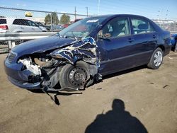 Toyota Corolla CE salvage cars for sale: 2006 Toyota Corolla CE