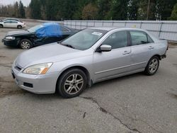 Salvage cars for sale from Copart Arlington, WA: 2007 Honda Accord SE