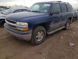 Chevrolet Vehiculos salvage en venta: 2002 Chevrolet Tahoe K1500