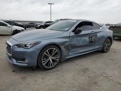 Salvage cars for sale at Wilmer, TX auction: 2017 Infiniti Q60 Base