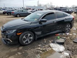 Salvage cars for sale at Woodhaven, MI auction: 2019 Honda Civic LX