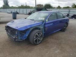 Honda salvage cars for sale: 2022 Honda Accord Sport SE