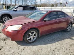 Salvage cars for sale from Copart Spartanburg, SC: 2008 Pontiac G6 Base