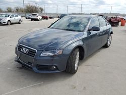 Salvage cars for sale from Copart Wilmer, TX: 2011 Audi A4 Premium Plus
