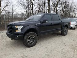 Salvage cars for sale at Cicero, IN auction: 2015 Ford F150 Supercrew