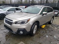 Salvage cars for sale from Copart Waldorf, MD: 2019 Subaru Outback 2.5I Premium