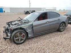 Salvage cars for sale at Phoenix, AZ auction: 2017 Alfa Romeo Giulia