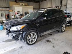 Salvage cars for sale at Kansas City, KS auction: 2013 Ford Escape Titanium