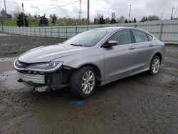 Salvage cars for sale from Copart Portland, OR: 2015 Chrysler 200 Limited