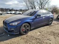 Salvage cars for sale at Baltimore, MD auction: 2019 Infiniti Q50 Luxe
