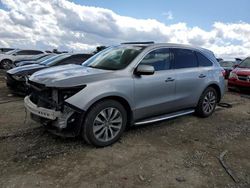 Salvage cars for sale at Earlington, KY auction: 2016 Acura MDX Technology