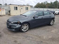 Chevrolet salvage cars for sale: 2017 Chevrolet Malibu LT