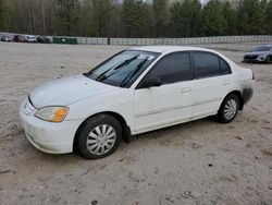 Honda salvage cars for sale: 2002 Honda Civic LX