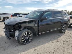 Salvage cars for sale at Houston, TX auction: 2021 Volkswagen Atlas SEL R-Line