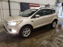 Salvage cars for sale at Avon, MN auction: 2018 Ford Escape SEL