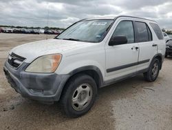 Salvage cars for sale from Copart San Antonio, TX: 2002 Honda CR-V LX