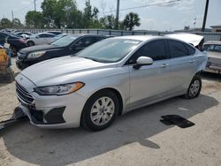 Salvage cars for sale at Riverview, FL auction: 2019 Ford Fusion S